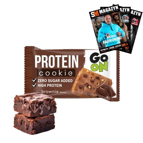 GO ON PROTEIN COOKIE 50 G CIASTKO BIAŁKOWE BŁONNIK 10095749298 Allegro pl