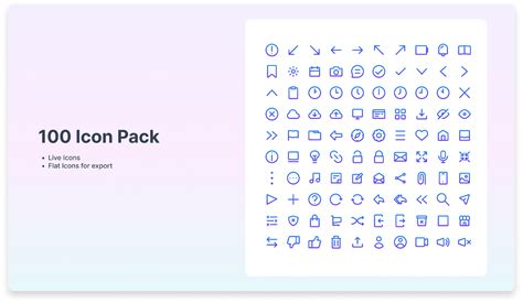 100 Pack Of Generic Icons Figma