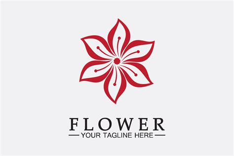 Flower Logo Vector Illustration Design Graphic By Kosunar185 Creative