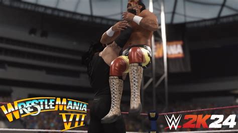 WWE 2K24 The Undertaker Vs Jake Roberts Wrestlemania 8 YouTube