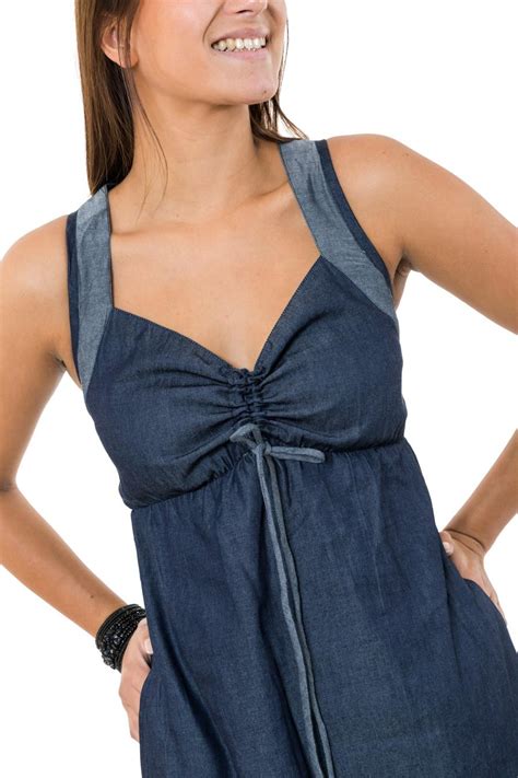 Robe Longue Jean Denim Doux Originale Taly