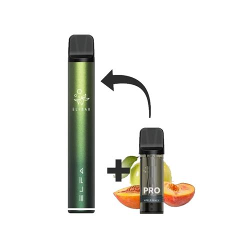 Elf Bar Elfa Pro Pod Kit City Vape Farbe Aurora Green