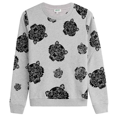 Kenzo Tiger Sweater Grey