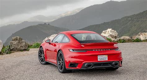 2021 Porsche 911 Turbo S Coupe Color Guards Red Rear Three Quarter Car Hd Wallpaper Peakpx