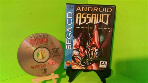 Android Assault Custom Reproduction Case With Art Disc For Sega Cd