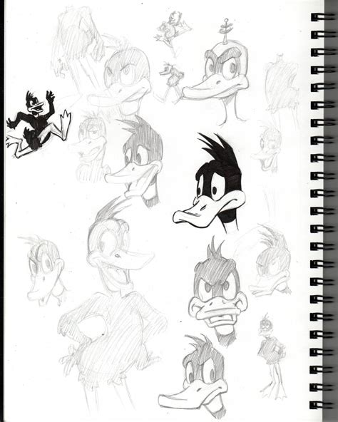 Daffy Duck Sketches by Sketch64 on DeviantArt