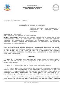 FISCAL DE CONTRATO 20230369 PE 033 2023 SRP Prefeitura Municipal De