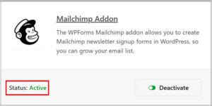 How To Install WPForms MailChimp Addon In WordPress