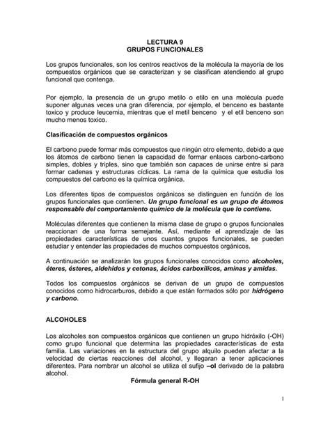 Lectura Grupos Funcionales S Pdf