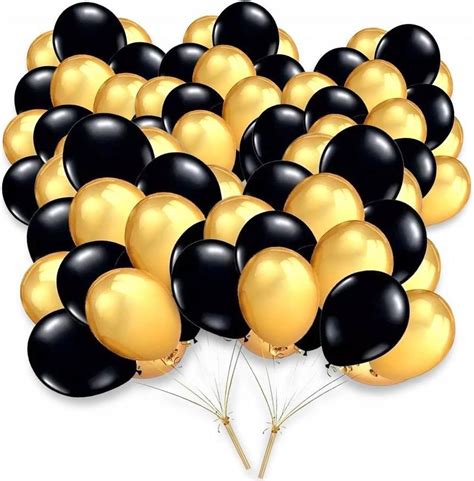 Balony Czarne I Złote Sylwester Duże 50szt. - Ceny i opinie - Ceneo.pl