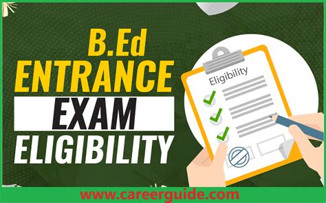 Bed Entrance Exam Eligibility Criteria Pattern Careerguide