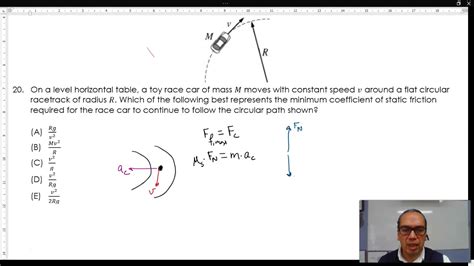 Minimum Coefficient Of Friction For An Object To Keep A Circular Path