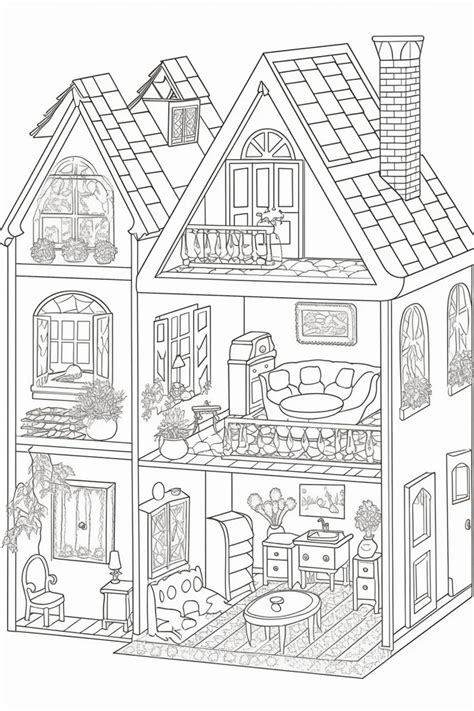 Barbie House Coloring Page Free Printable Coloring Pages 51 Off