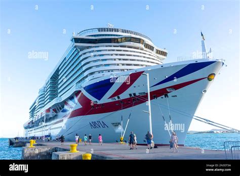 Pando Arvia Cruise Ship Berthed In Dock Road Town Tortola The British