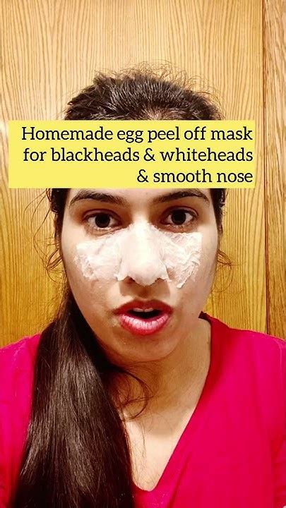 Homemade Egg Peel Off Mask For Blackheads And Whiteheads And Instant Smooth