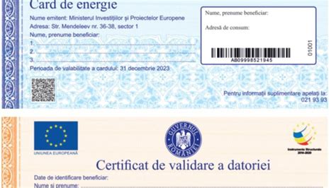 Informații importante despre cardul de energie Cum se procedează dacă