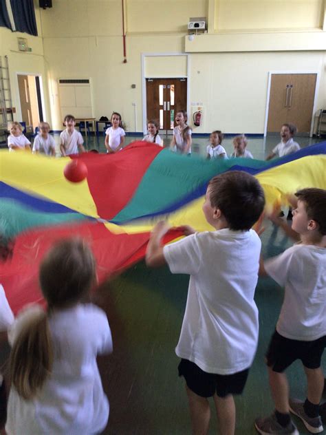 Parachute Games In Year 1 Ferndown First School