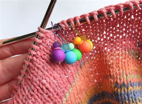 Diy Rainbow Stitch Markers For Knitting My Poppet Makes