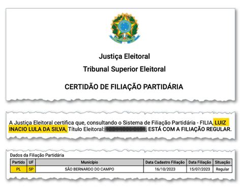 Ap S Filia O Falsa De Lula Ao Pl Tse Refor A Seguran A Do Sistema De