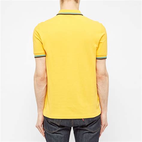 Fred Perry Slim Fit Twin Tipped Polo Modern Yellow End Kr