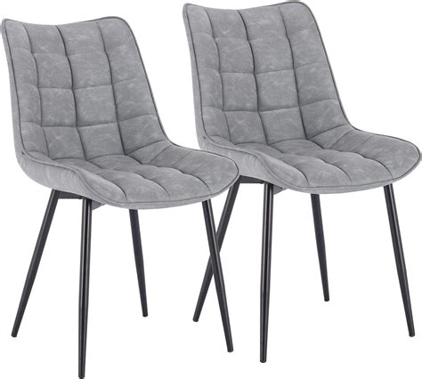 WOLTU BH207gr 2 Chaise de Salle à Manger Lot de 2 Chaise de Cuisine