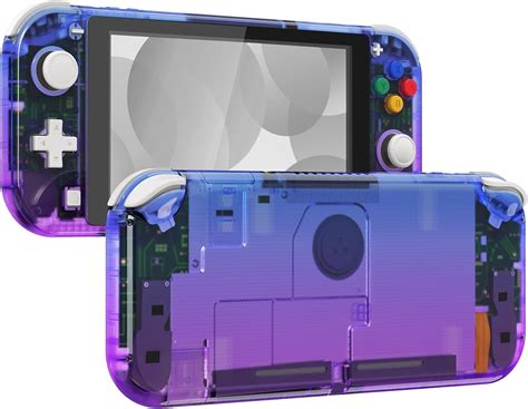 Extremerate Gradient Translucent Bluebell Diy Replacement Shell For Nintendo Switch Lite Nsl