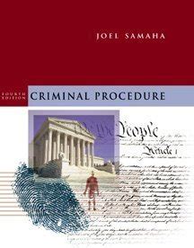 Criminal Procedure Samaha Joel Amazon Books