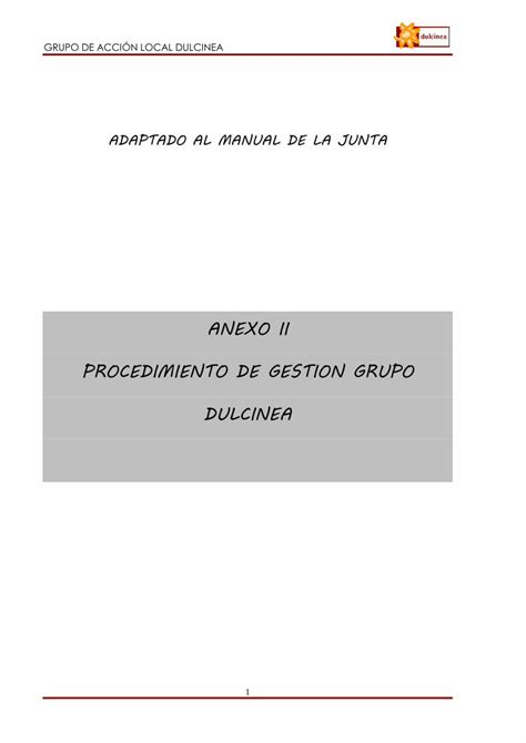 Pdf Anexo Ii Procedimiento De Gestion Grupo Apoyo A La