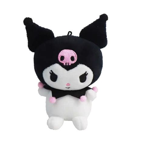 Cute Sanrio Characters Kuromi Plush Stuffed Soft Toy Keychain Etsy