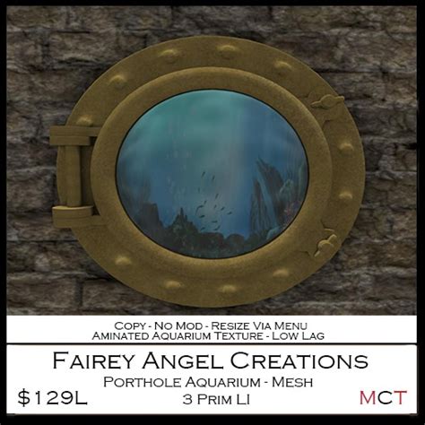 Second Life Marketplace - FAC Porthole Aquarium 129L