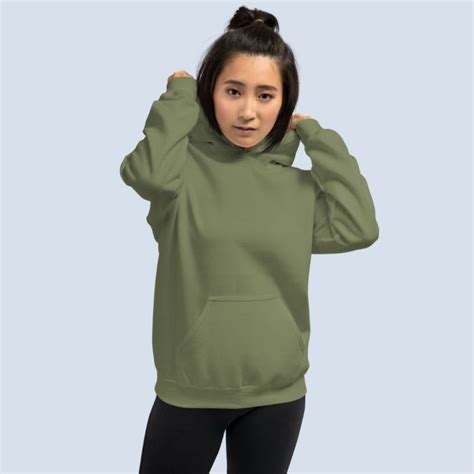 Women Olive Green Regular Fit Hoodie Ciyapa