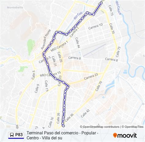 Ruta P83 Horarios Paradas Y Mapas Kr 46 Entre Cl 37 Y 36T Paso