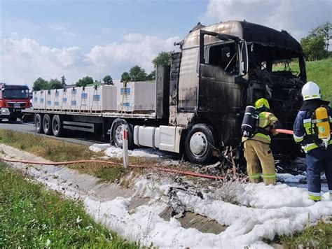 Po Ar Ci Ar Wki Na Autostradzie A Stra Acy Z Dw Ch Powiat W W Akcji