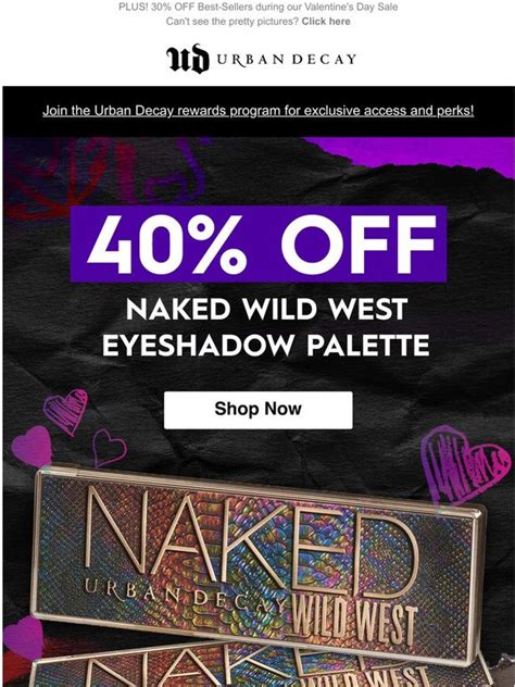 Urban Decay 40 OFF Naked Wild West Eyeshadow Palette Milled