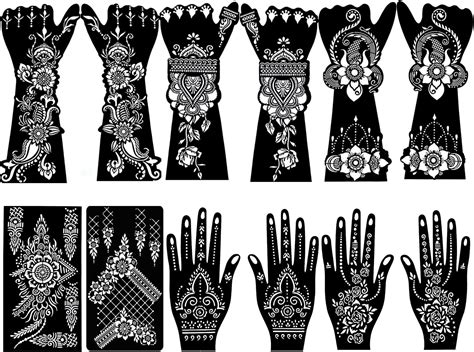 Amazon Henna Tattoo Kit Stencils Temporary Reusable Unisex Tattoo