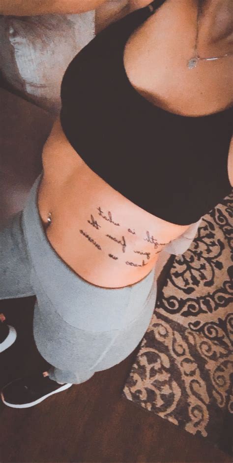 37 Stunning Rib Cage Quote Tattoos For Females Image HD