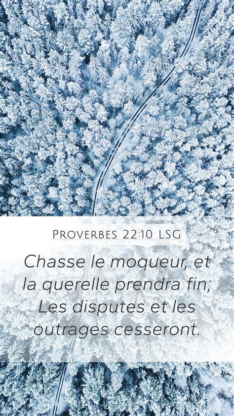 Proverbes 22 10 LSG Mobile Phone Wallpaper Chasse Le Moqueur Et La