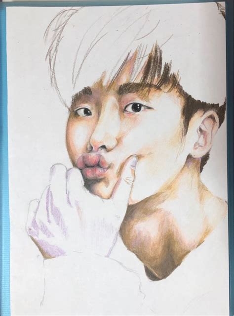 Lee Jong Suk Pencil Sketch Hobbies Toys Memorabilia Collectibles