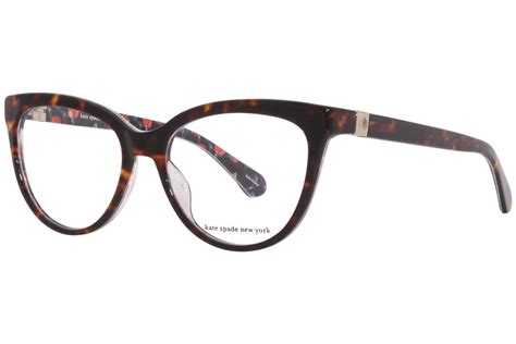 Kate Spade Cherette Vh8 Eyeglasses Women S Brown Black Red Full Rim Cat Eye 52mm