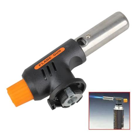 Portable Gas Torch Butane Burner Blower Auto Ignition Outdoor Camping