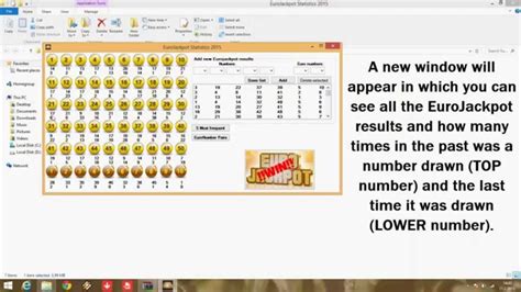 !!Win the Eurojackpot!! Eurojackpot Results Statistics Wizard - YouTube