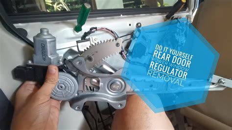 Diy Rear Door Power Window Regulator Removal Mitsubishi Delica D