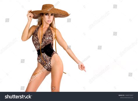 Elegant Sexy Woman Leopard Bikini On Stock Photo Shutterstock