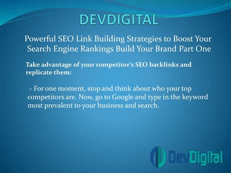 Ppt Powerful Seo Link Building Strategies To Boost Your Search Engine