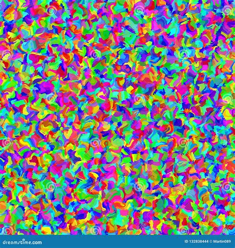 Seamless Flecked Abstract Rainbow Texture Stock Illustration