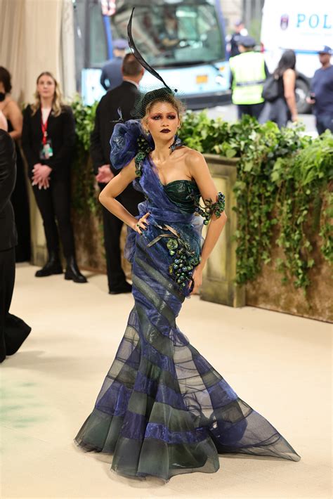 Met Gala In The Garden Of Time Zendaya Picks Maison Margiela