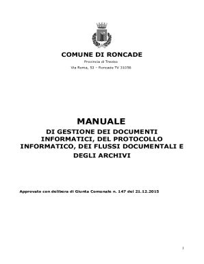 Compilabile Online Manuale Di Gestione Del Protocollo Informatico Dei