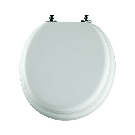 Mayfair Cushioned Vinyl Round Toilet Seat at Lowes.com