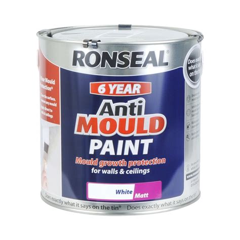 Ronseal White Anti Mould Paint Matt 750ml Uncategorised From