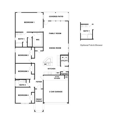 Floor Plan In Rosenbusch Ranch Leander Tx Dr Horton